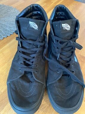 Vans Black High-Top Canvas Skate Sneakers